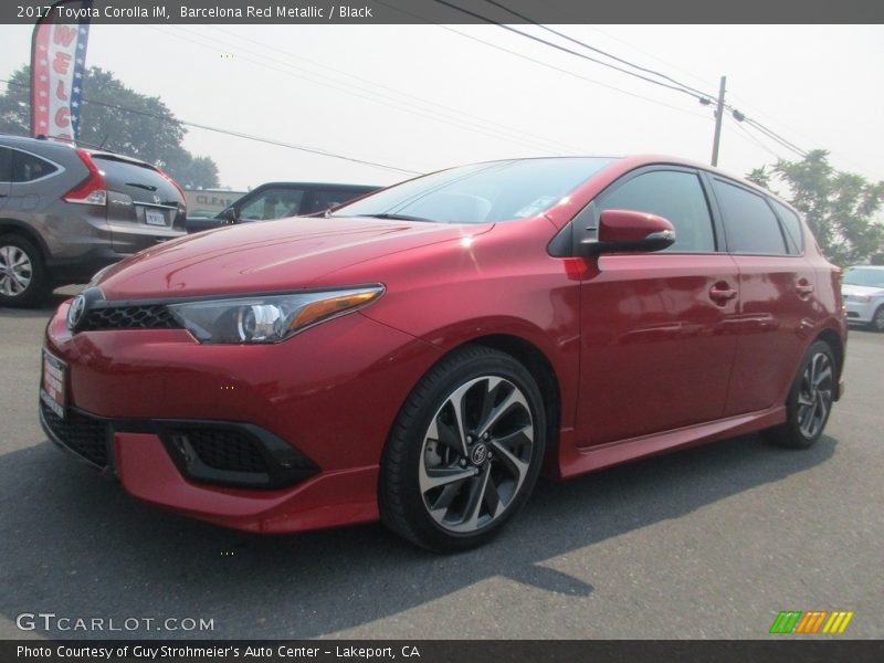 Barcelona Red Metallic / Black 2017 Toyota Corolla iM