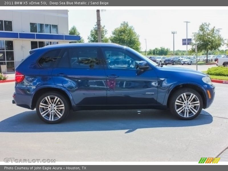 Deep Sea Blue Metallic / Sand Beige 2011 BMW X5 xDrive 50i