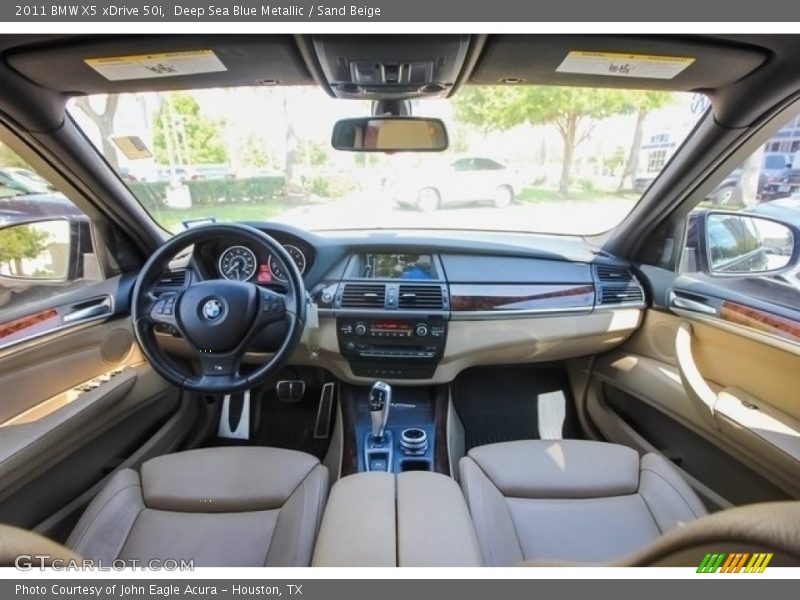 Deep Sea Blue Metallic / Sand Beige 2011 BMW X5 xDrive 50i