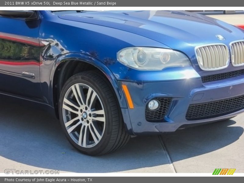 Deep Sea Blue Metallic / Sand Beige 2011 BMW X5 xDrive 50i
