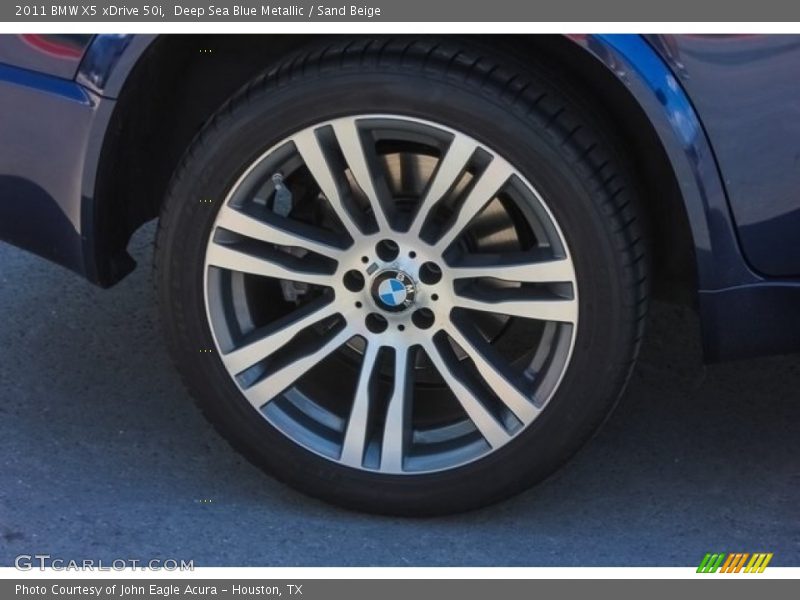 Deep Sea Blue Metallic / Sand Beige 2011 BMW X5 xDrive 50i