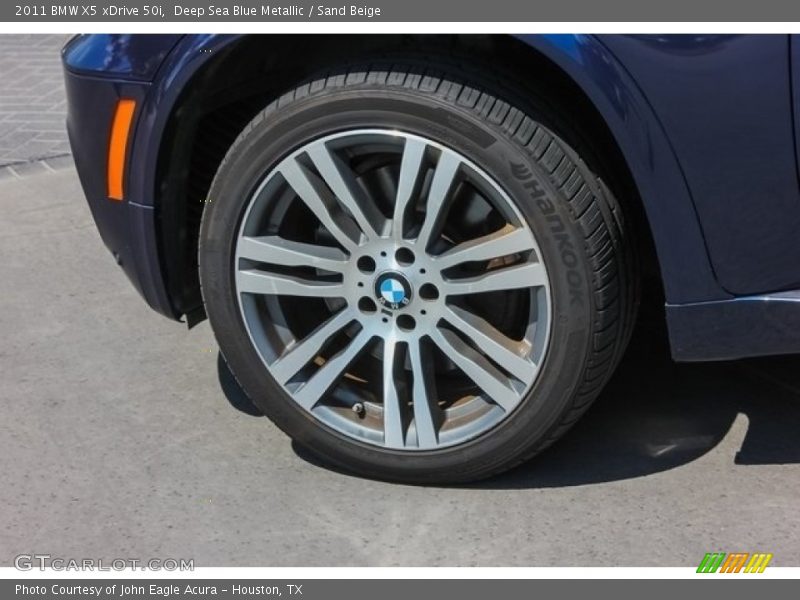 Deep Sea Blue Metallic / Sand Beige 2011 BMW X5 xDrive 50i