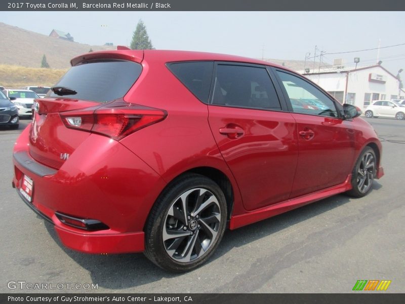 Barcelona Red Metallic / Black 2017 Toyota Corolla iM