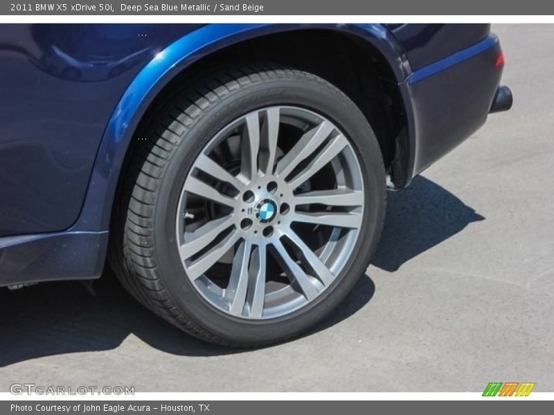 Deep Sea Blue Metallic / Sand Beige 2011 BMW X5 xDrive 50i