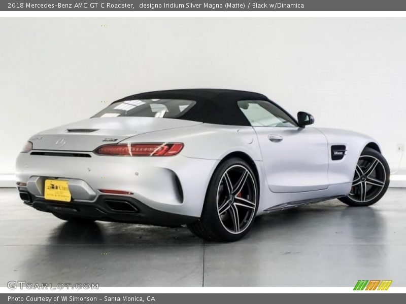 designo Iridium Silver Magno (Matte) / Black w/Dinamica 2018 Mercedes-Benz AMG GT C Roadster