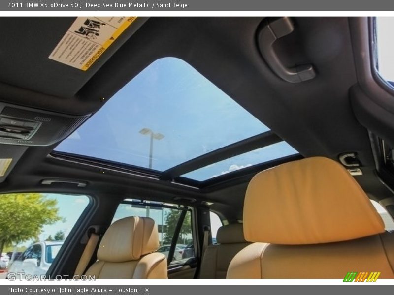 Deep Sea Blue Metallic / Sand Beige 2011 BMW X5 xDrive 50i