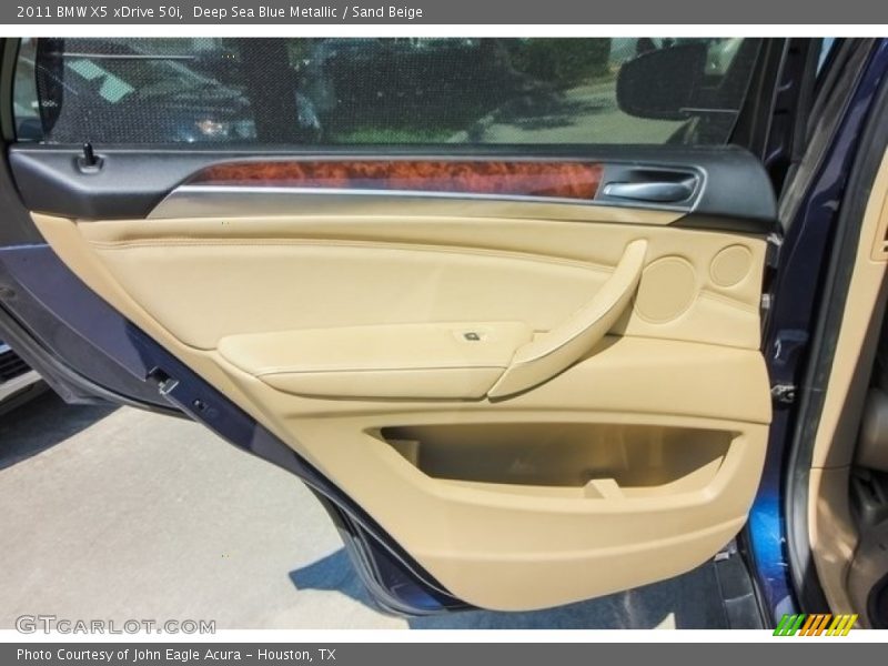 Deep Sea Blue Metallic / Sand Beige 2011 BMW X5 xDrive 50i