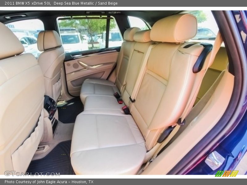 Deep Sea Blue Metallic / Sand Beige 2011 BMW X5 xDrive 50i