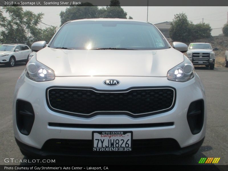 Sparkling Silver / Black 2018 Kia Sportage LX