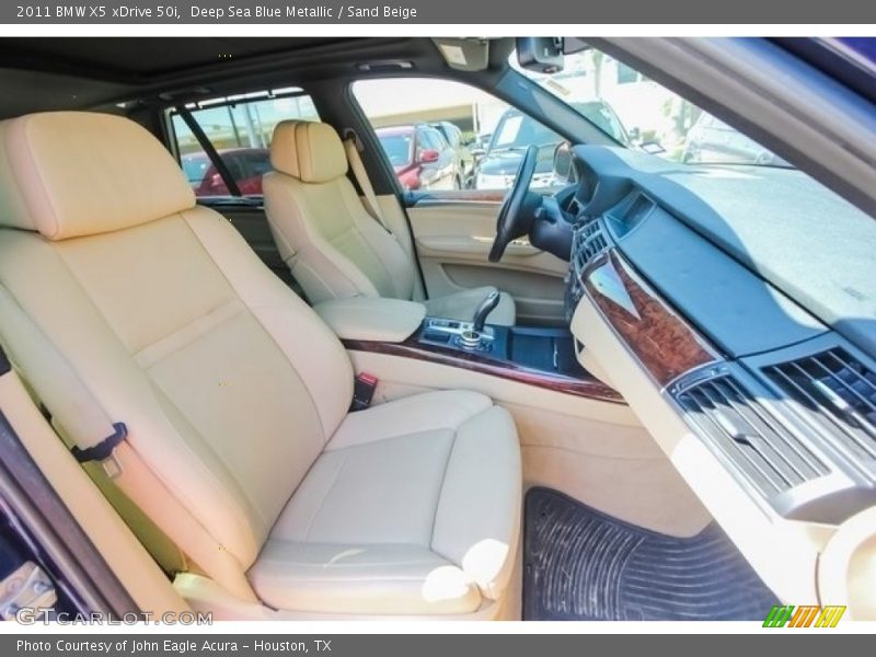 Deep Sea Blue Metallic / Sand Beige 2011 BMW X5 xDrive 50i