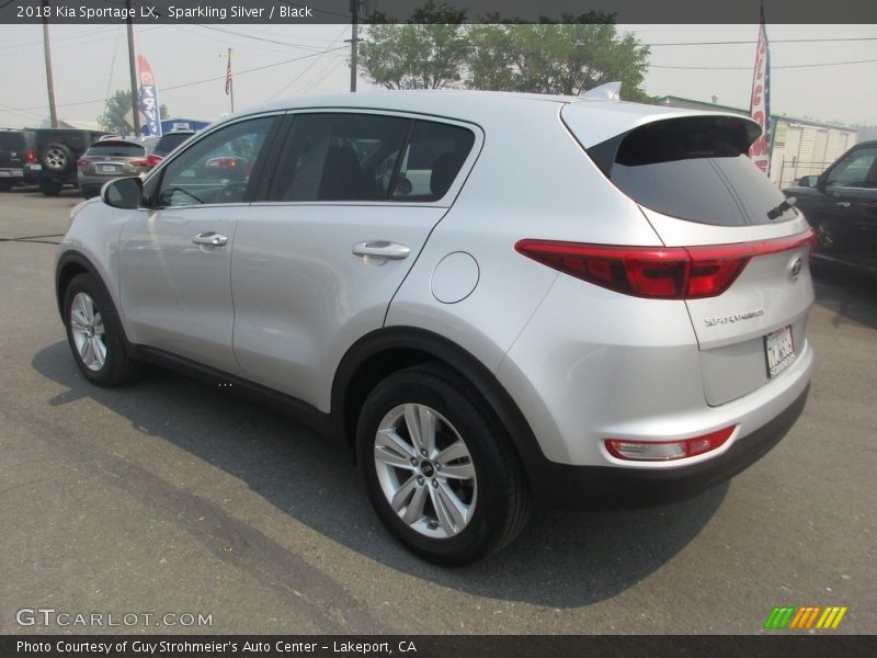Sparkling Silver / Black 2018 Kia Sportage LX
