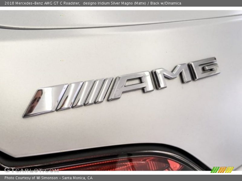 designo Iridium Silver Magno (Matte) / Black w/Dinamica 2018 Mercedes-Benz AMG GT C Roadster