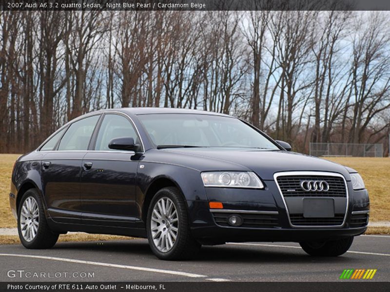 Night Blue Pearl / Cardamom Beige 2007 Audi A6 3.2 quattro Sedan