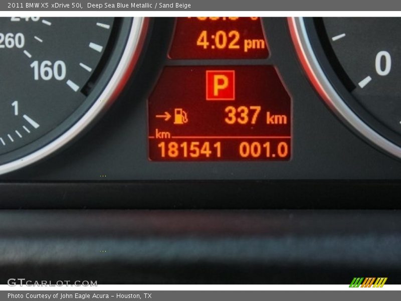 Deep Sea Blue Metallic / Sand Beige 2011 BMW X5 xDrive 50i