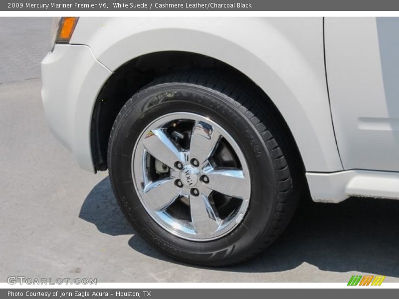 White Suede / Cashmere Leather/Charcoal Black 2009 Mercury Mariner Premier V6
