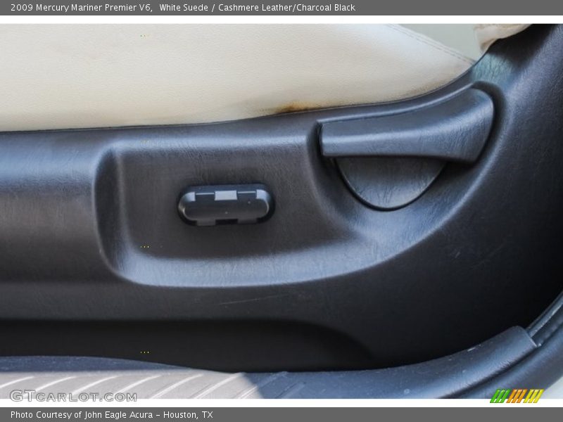 White Suede / Cashmere Leather/Charcoal Black 2009 Mercury Mariner Premier V6