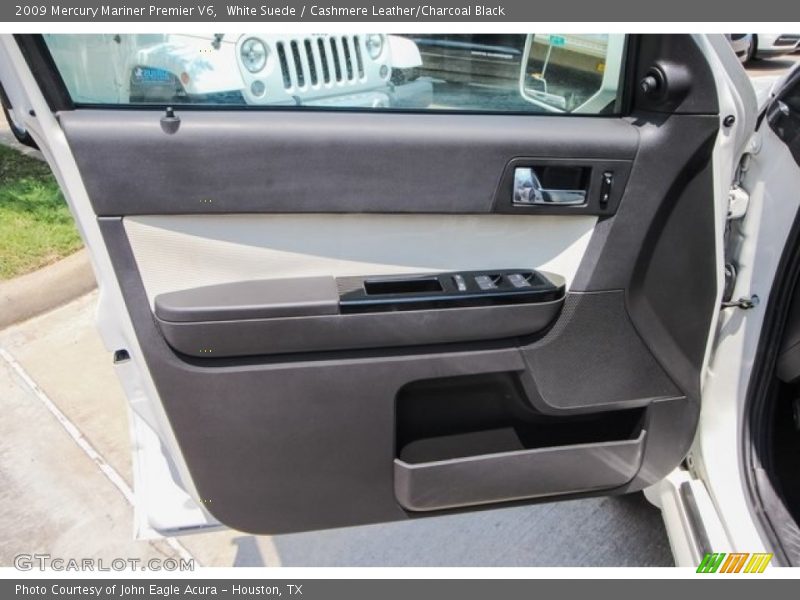 White Suede / Cashmere Leather/Charcoal Black 2009 Mercury Mariner Premier V6