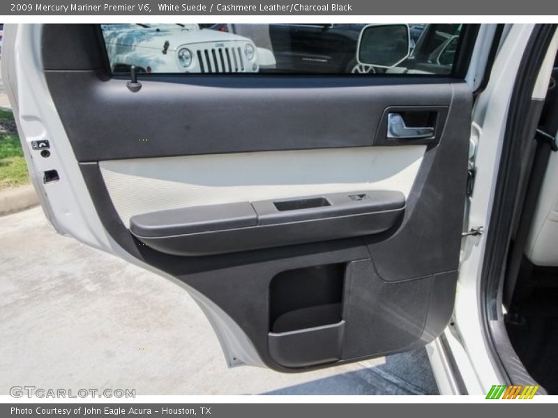 White Suede / Cashmere Leather/Charcoal Black 2009 Mercury Mariner Premier V6