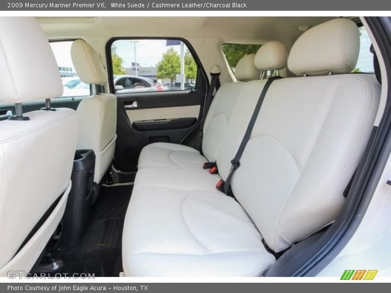 White Suede / Cashmere Leather/Charcoal Black 2009 Mercury Mariner Premier V6
