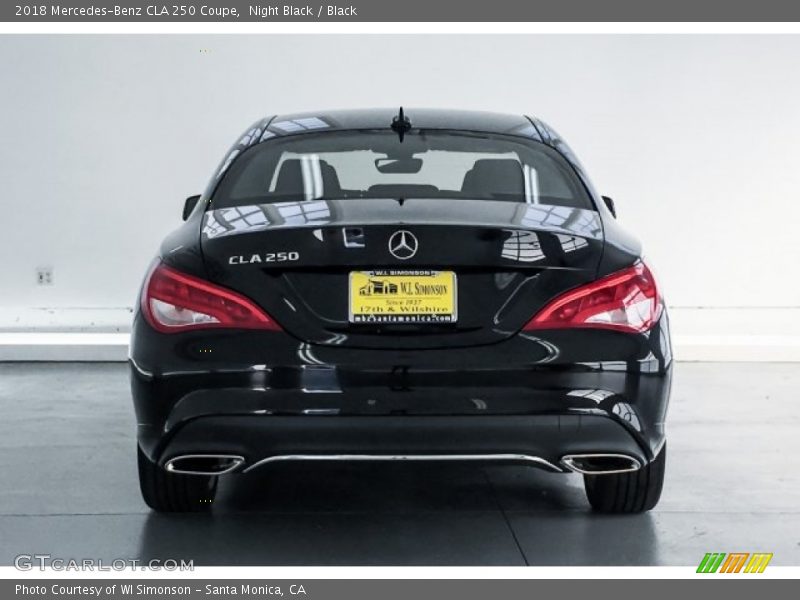 Night Black / Black 2018 Mercedes-Benz CLA 250 Coupe