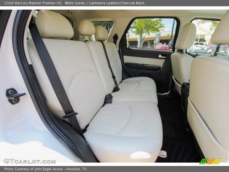 White Suede / Cashmere Leather/Charcoal Black 2009 Mercury Mariner Premier V6