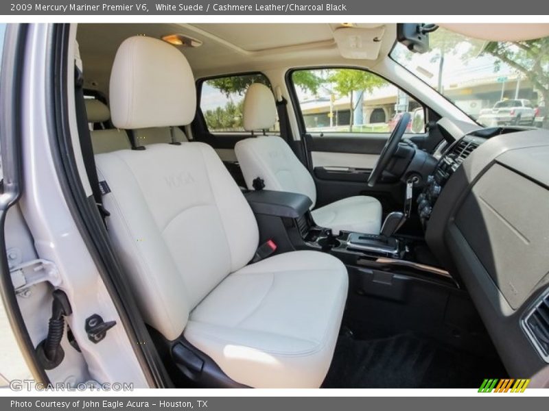 White Suede / Cashmere Leather/Charcoal Black 2009 Mercury Mariner Premier V6