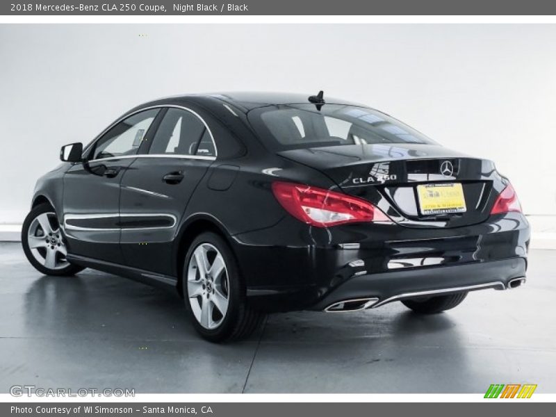 Night Black / Black 2018 Mercedes-Benz CLA 250 Coupe