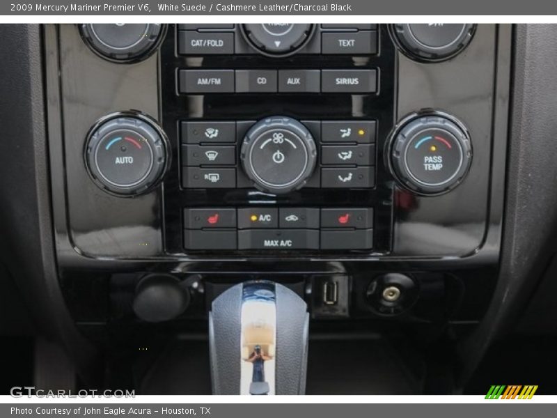 White Suede / Cashmere Leather/Charcoal Black 2009 Mercury Mariner Premier V6