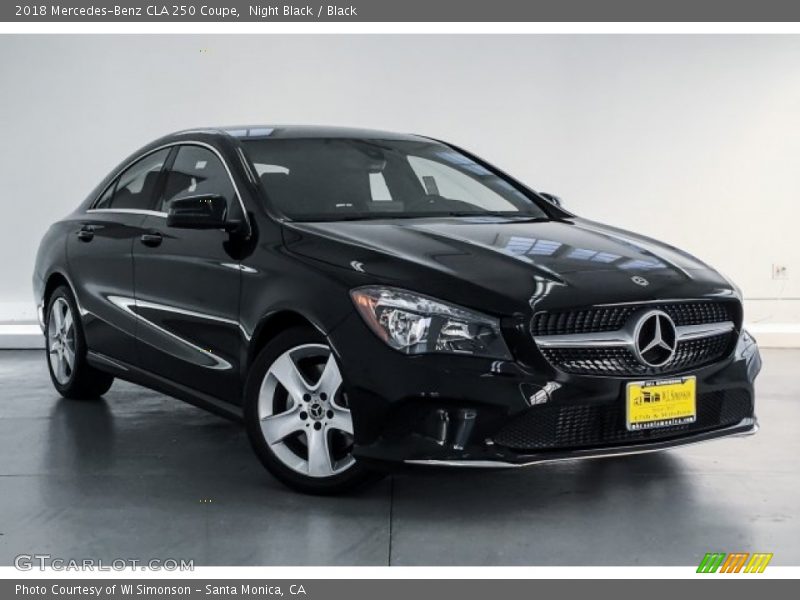Night Black / Black 2018 Mercedes-Benz CLA 250 Coupe