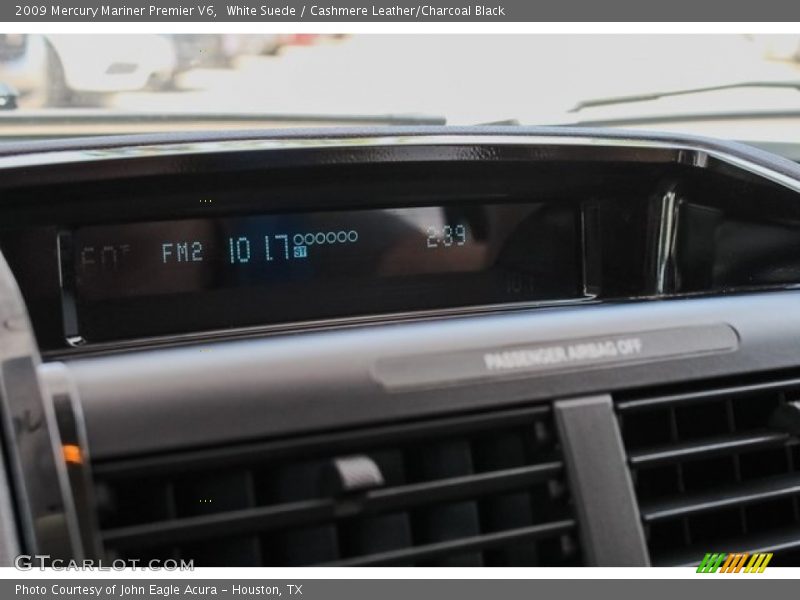 White Suede / Cashmere Leather/Charcoal Black 2009 Mercury Mariner Premier V6