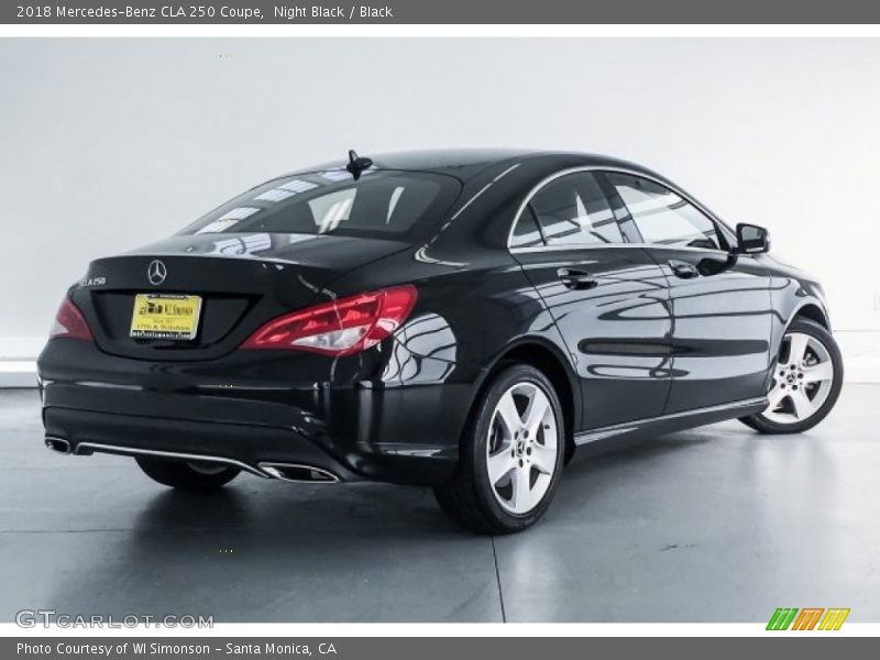 Night Black / Black 2018 Mercedes-Benz CLA 250 Coupe