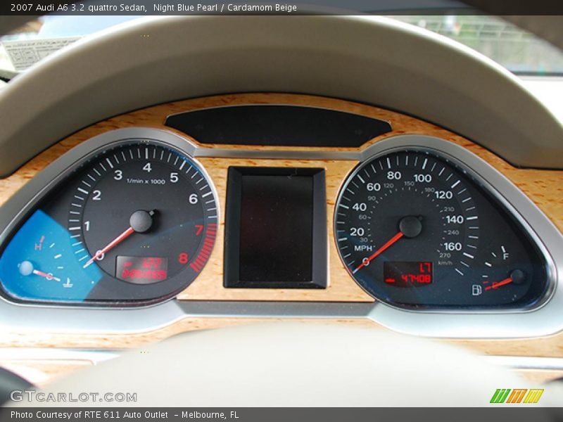 Night Blue Pearl / Cardamom Beige 2007 Audi A6 3.2 quattro Sedan