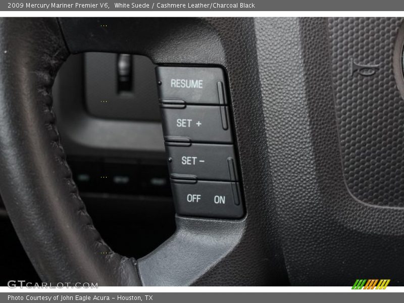 White Suede / Cashmere Leather/Charcoal Black 2009 Mercury Mariner Premier V6
