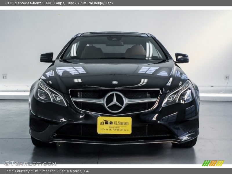 Black / Natural Beige/Black 2016 Mercedes-Benz E 400 Coupe
