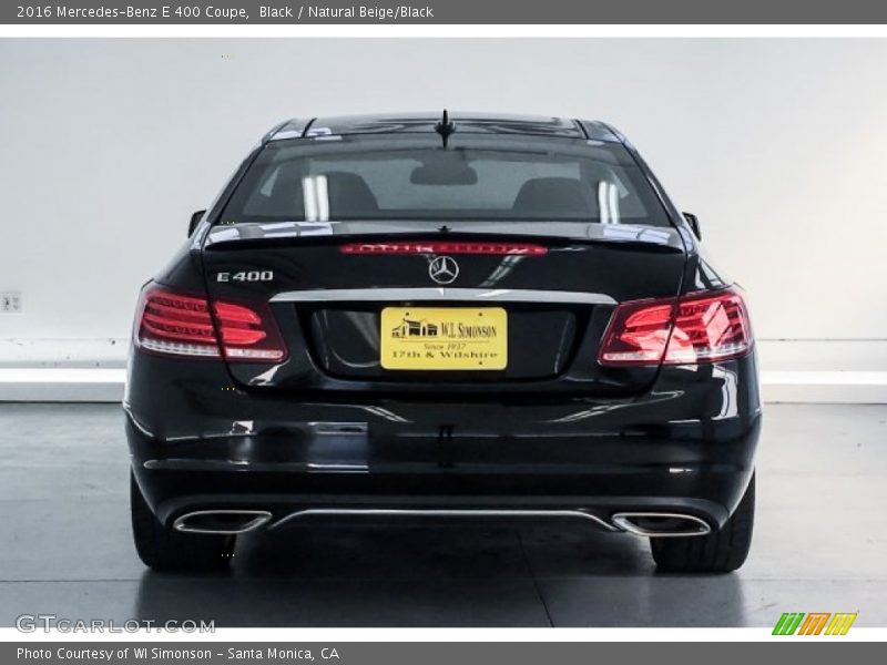Black / Natural Beige/Black 2016 Mercedes-Benz E 400 Coupe