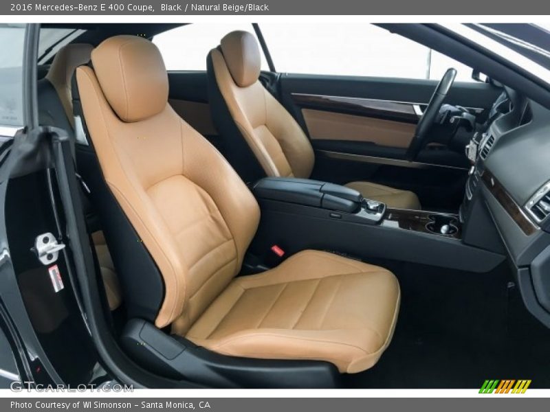 Black / Natural Beige/Black 2016 Mercedes-Benz E 400 Coupe