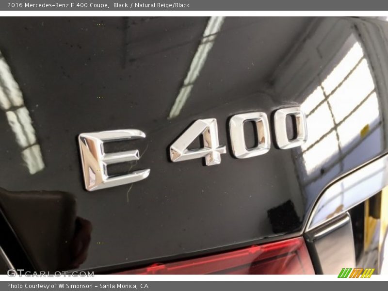 Black / Natural Beige/Black 2016 Mercedes-Benz E 400 Coupe