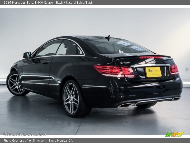 Black / Natural Beige/Black 2016 Mercedes-Benz E 400 Coupe