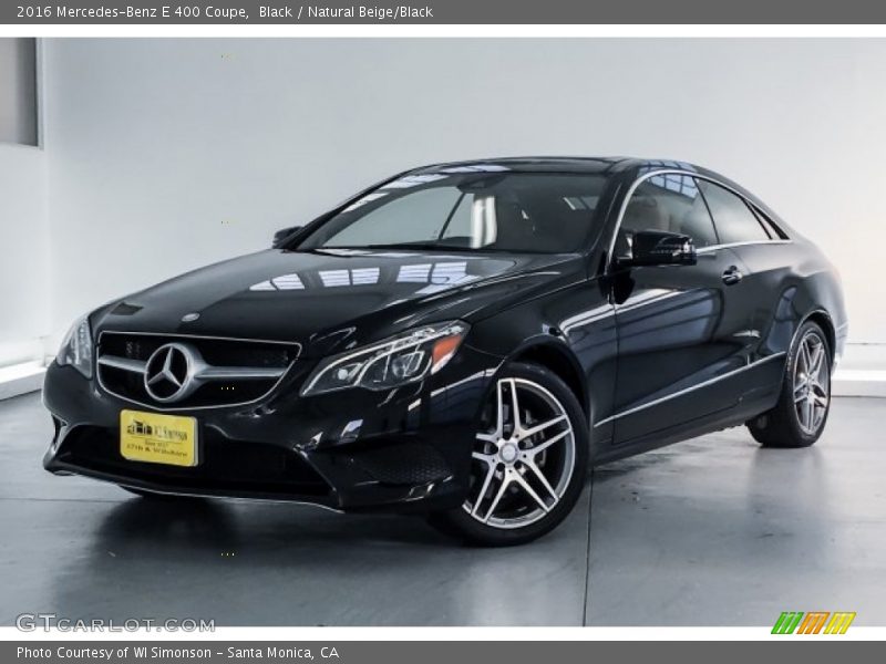 Black / Natural Beige/Black 2016 Mercedes-Benz E 400 Coupe