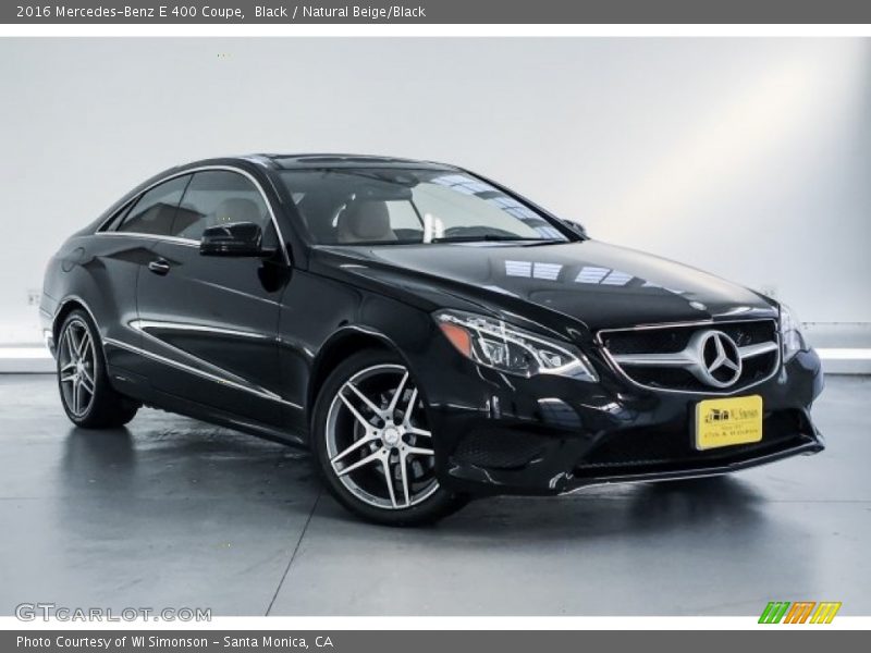 Black / Natural Beige/Black 2016 Mercedes-Benz E 400 Coupe