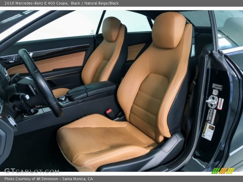 Black / Natural Beige/Black 2016 Mercedes-Benz E 400 Coupe