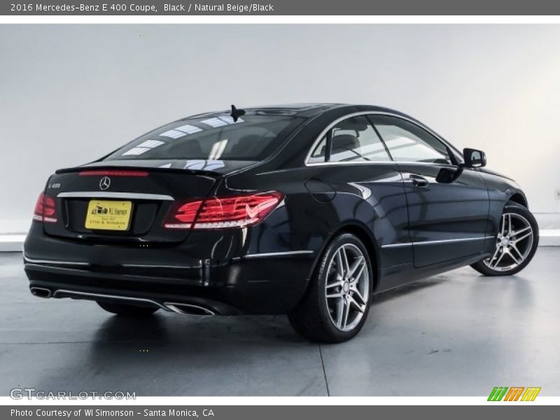 Black / Natural Beige/Black 2016 Mercedes-Benz E 400 Coupe