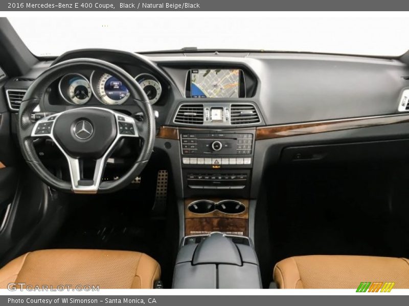 Black / Natural Beige/Black 2016 Mercedes-Benz E 400 Coupe
