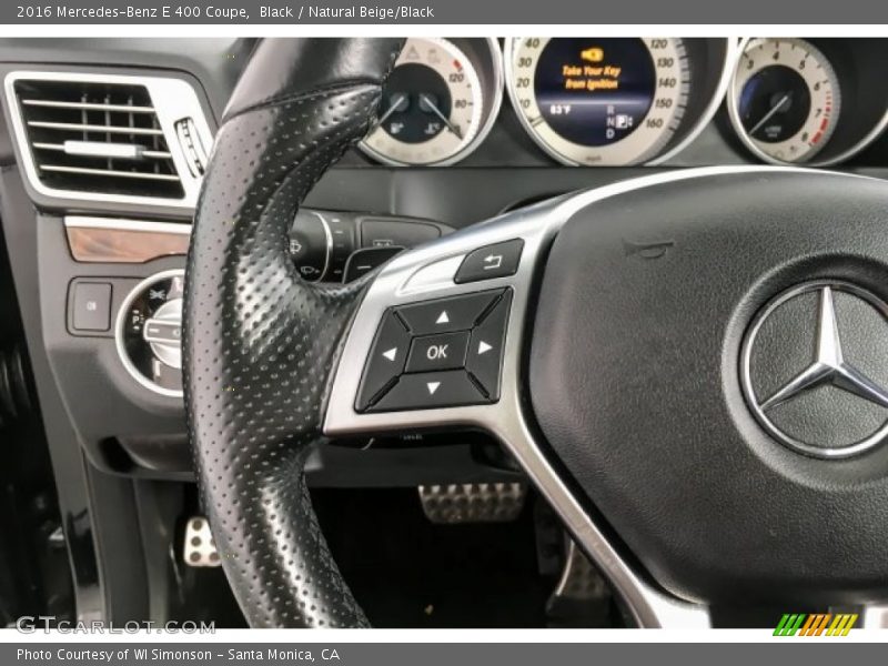 Black / Natural Beige/Black 2016 Mercedes-Benz E 400 Coupe