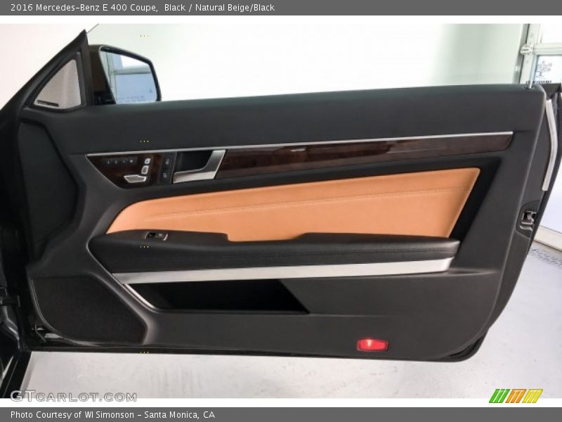 Black / Natural Beige/Black 2016 Mercedes-Benz E 400 Coupe