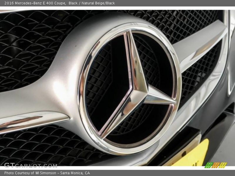 Black / Natural Beige/Black 2016 Mercedes-Benz E 400 Coupe