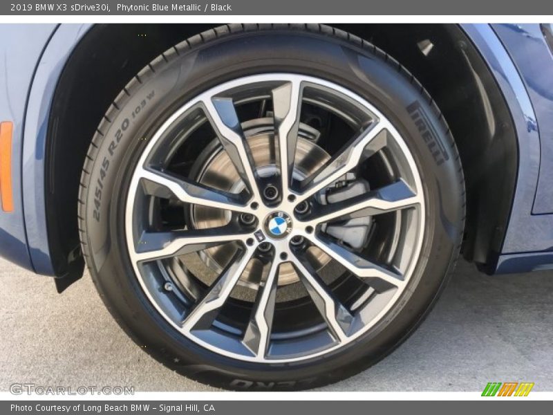 Phytonic Blue Metallic / Black 2019 BMW X3 sDrive30i