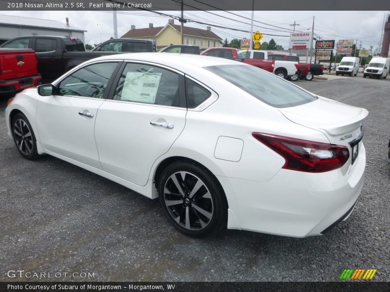 Pearl White / Charcoal 2018 Nissan Altima 2.5 SR