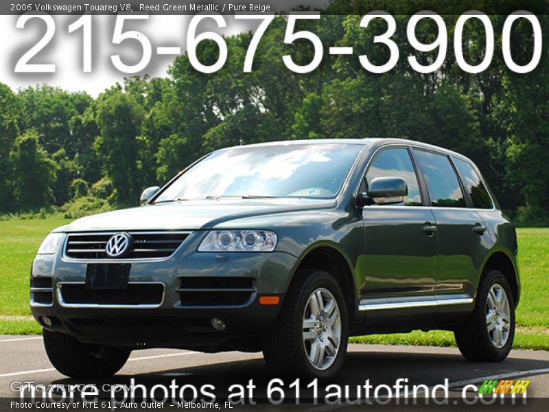 Reed Green Metallic / Pure Beige 2006 Volkswagen Touareg V8