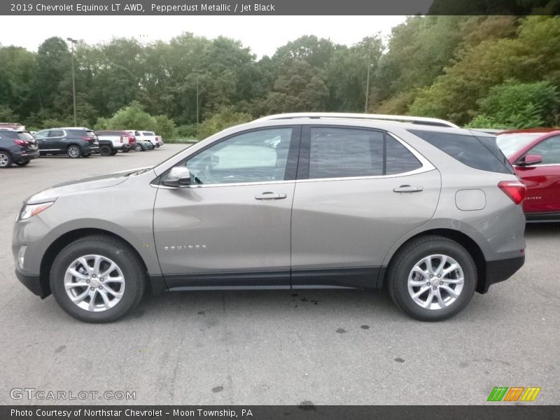 Pepperdust Metallic / Jet Black 2019 Chevrolet Equinox LT AWD